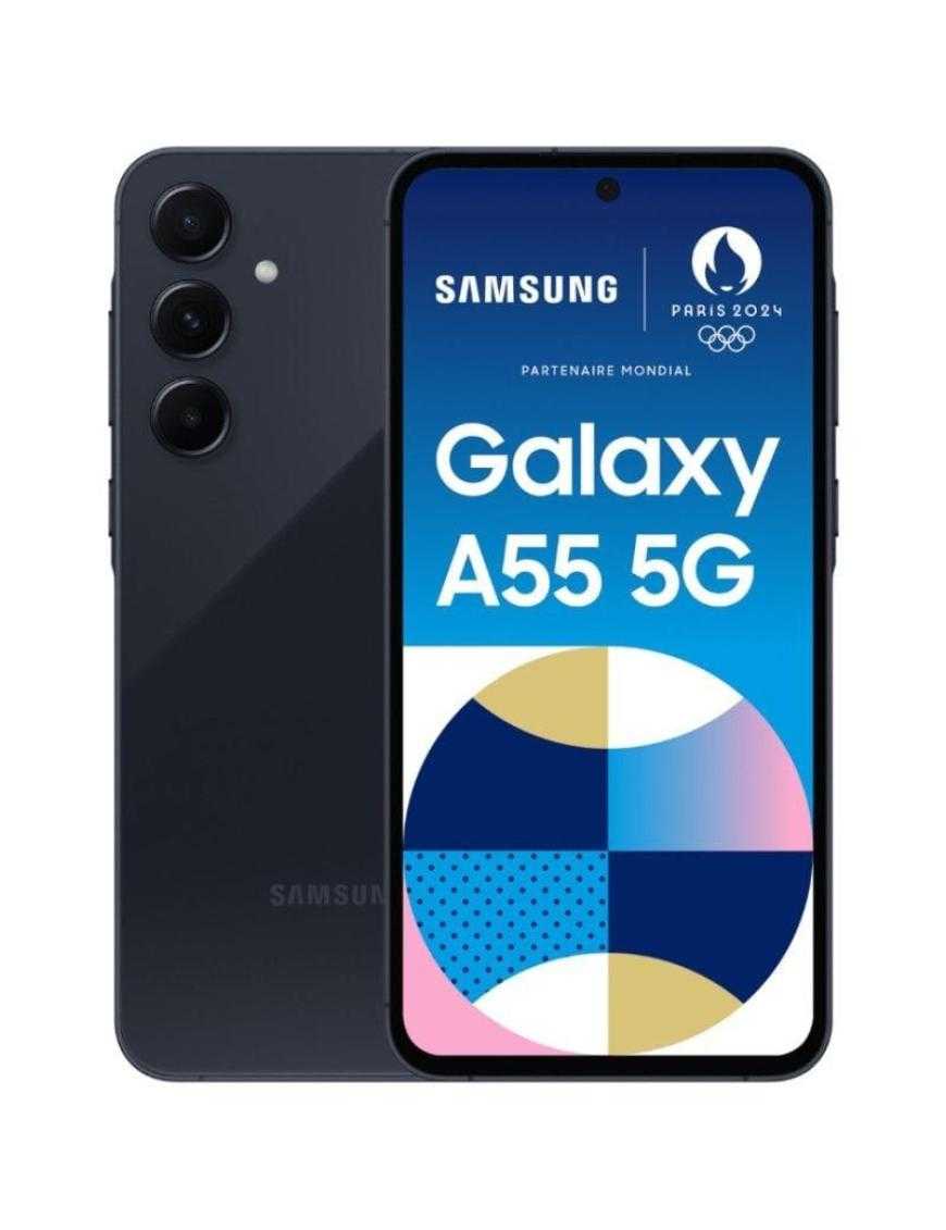 Smartphone Samsung Galaxy A55 8GB/ 256GB/ 6.6'/ 5G/ Negro Eclipse