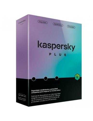 Antivirus Kaspersky Plus/ 3 Dispositivos/ 1 Año