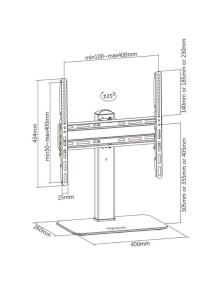 Soporte de Mesa Giratorio DT55S-217 para TV y Monitor de 32'-55'/ hasta 40 kg