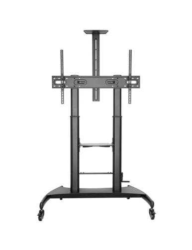 Soporte de Suelo Inclinable con Ruedas y Manivela Aisens FT100TE-123 para TV 60-100'/ hasta 100kg