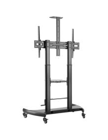 Soporte de Suelo Inclinable con Ruedas y Manivela Aisens FT100TE-123 para TV 60-100'/ hasta 100kg