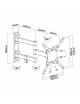 Soporte de Pared Extensible/ Giratorio/ Inclinable/ Nivelable Aisens WT42TSLE-011 para TV de 13-42'/ hasta 20kg