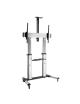 Soporte de Suelo Inclinable con Ruedas Fonestar STS-40106P para TV de 60-100'/ hasta 100kg