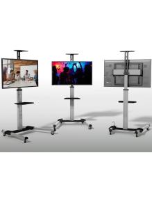 Soporte de Suelo Inclinable/ Orientable con Ruedas Fonestar STS-4064P para TV de 37-70'/ hasta 50kg