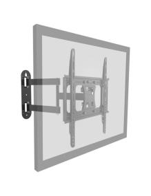 Soporte de Pared Giratorio/ Inclinable/ Nivelable Nox Lite Wall Flex para Monitores y TV de 23-55'/ hasta 30kg