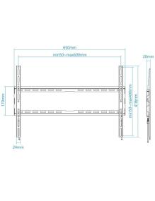 Soporte de Pared Fijo TooQ LP1080F-B para TV de 37-80'/ hasta 45kg