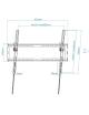 Soporte de Pared Fijo/ Inclinable TooQ LP1081T-B para TV de 37-80'/ hasta 45kg