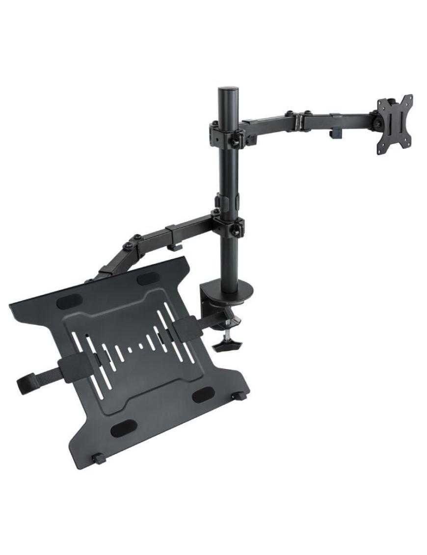 Soporte de Mesa Orientable/ Inclinable Tooq DB1200TN-B para TV y Portátil de 13-32'