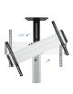 Soporte de Suelo Inclinable/ Ajustable con Ruedas TooQ FS1870M-B para TV de 37-70'/ hasta 50kg