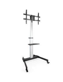 Soporte de Suelo Inclinable/ Ajustable con Ruedas TooQ FS1886M-B para TV de 37-86'/ hasta 50kg