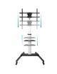 Soporte de Suelo Inclinable/ Ajustable con Ruedas TooQ FS1886M-B para TV de 37-86'/ hasta 50kg