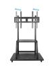 Soporte de Suelo Ajustable con Ruedas TooQ FS20101M-B para TV de 37-100'/ hasta 150kg