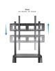 Soporte de Suelo Ajustable con Ruedas TooQ FS20101M-B para TV de 37-100'/ hasta 150kg