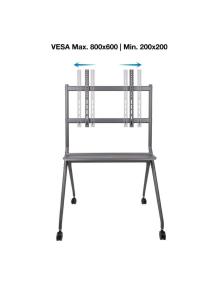 Soporte de Pie con Ruedas TooQ FS20205M-B para TV de 50-86'/ hasta 120kg