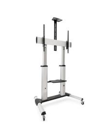 Soporte de Suelo Inclinable/ Ajustable con Ruedas TooQ FS20300M-B para TV de 60-100'/ hasta 100kg