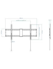 Soporte de Pared Fijo TooQ LP4390F-B para TV de 43-90'/ hasta 70kg