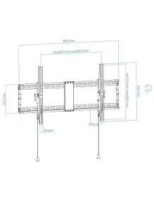 Soporte de Pared Inclinable TooQ LP4391T-B para TV de 43-90'/ hasta 70kg