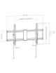 Soporte de Pared Inclinable TooQ LP4391T-B para TV de 43-90'/ hasta 70kg