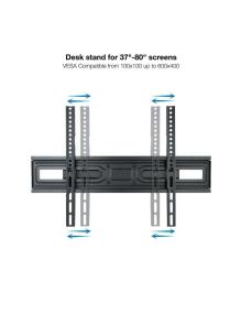 Soporte de Pared Giratorio/ Inclinable/ Nivelable TooQ LP7866TN-B para TV de 37-80'/ hasta 40kg