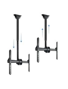 Soporte de Techo Giratorio/ Inclinable/ Nivelable TooQ LPCE1170TSLI-B para TV de 37-70'/ hasta 50kg