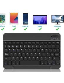 Funda con Teclado Just In Case 8328014 Bluetooth para Tablets Samsung Galaxy Tab A8/ Negra