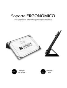 Funda Subblim Freecam para Tablets de 10.1'-11'/ Negra