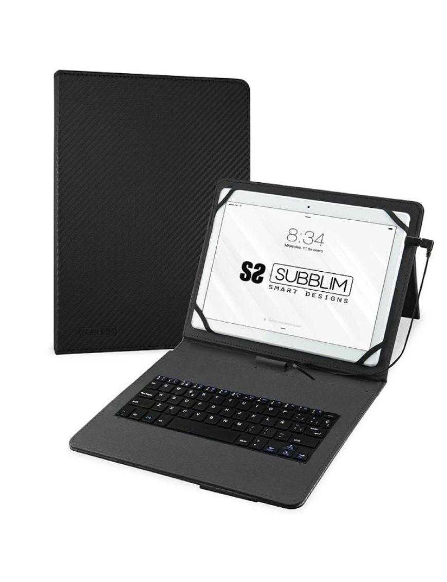 Funda con Teclado Subblim Keytab Pro USB para Tablets de 10.1'-11'/ Negra