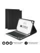 Funda con Teclado Subblim Keytab Pro Bluetooth para Tablets de 10.1'-10.8'/ Negra