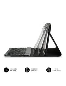 Funda con Teclado Subblim Keytab Pro Bluetooth para Tablets de 10.1'-10.8'/ Negra