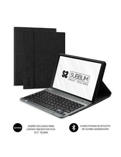 Funda con Teclado Subblim KeyTab Pro BT para Tablet Lenovo Tab M10 FHD Plus de 10.3'/ Negra