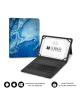 Funda con Teclado Subblim Keytab Pro Bluetooth para Tablets de 9'-11'/ Marmol Azul