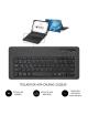 Funda con Teclado Subblim Keytab Pro Bluetooth para Tablets de 9'-11'/ Marmol Azul