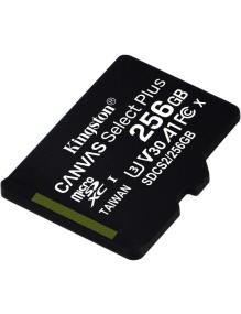 Tarjeta de Memoria Kingston CANVAS Select Plus 256GB microSD XC/ Clase 10/ 100MBs