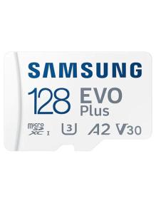 Tarjeta de Memoria Samsung EVO Plus 2023 128GB microSD XC con Adaptador/ Clase 10/ 160MBs