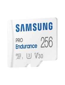 Tarjeta de Memoria Samsung Pro Endurance 256GB microSD XC con Adaptador/ Clase 10/ 100MBs