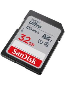 Tarjeta de Memoria SanDisk Ultra 32GB SD HC UHS-I - SDXC/ Clase 10/ 120MBs