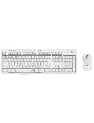 Teclado y Ratón Inalámbricos Logitech Silent Touch MK295/ Blanco