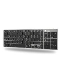 Teclado Inalámbrico por Bluetooth NGS Fortune-BT/ Gris