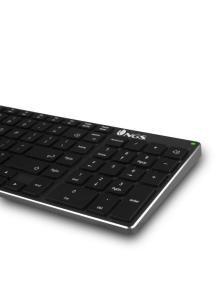 Teclado Inalámbrico por Bluetooth NGS Fortune-BT/ Gris