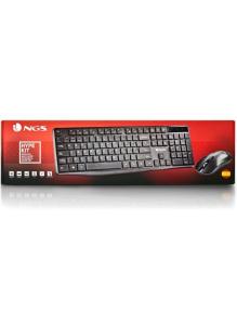 Teclado y Ratón Inalámbricos NGS Hype Kit