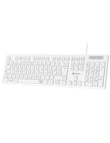 Teclado Subblim Business Slim Silencioso/ Blanco