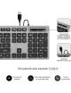 Teclado Subblim Wired Ergo Keys Silent Flat HQ/ Gris