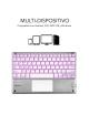 Teclado Compacto Inalámbrico por Bluetooth Subblim SMBT50/ Plata