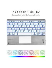 Teclado Compacto Inalámbrico por Bluetooth Subblim SMBT50/ Plata