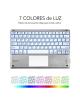 Teclado Compacto Inalámbrico por Bluetooth Subblim SMBT50/ Plata