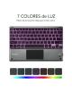 Teclado Compacto Inalámbrico por Bluetooth Subblim Touchpad Smart Blacklit/ Gris