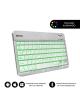 Teclado Compacto Inalámbrico por Bluetooth Subblim Smart Backlit/ Plata