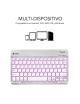 Teclado Compacto Inalámbrico por Bluetooth Subblim Smart Backlit/ Plata