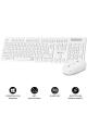 Teclado y Ratón Subblim Combo Business Slim Silencioso Inalámbrico/ Blanco