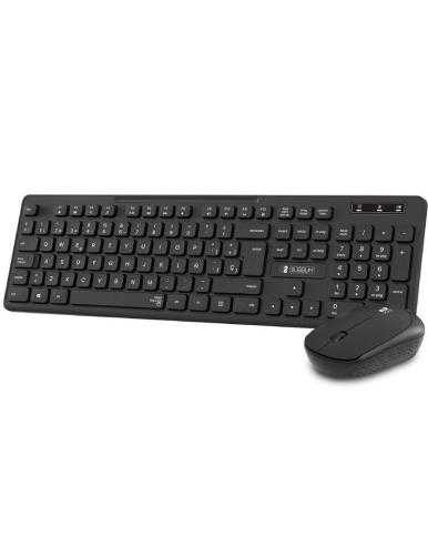 Teclado y Ratón Inalámbrico Subblim Combo Business Slim CSSW10/ Negro